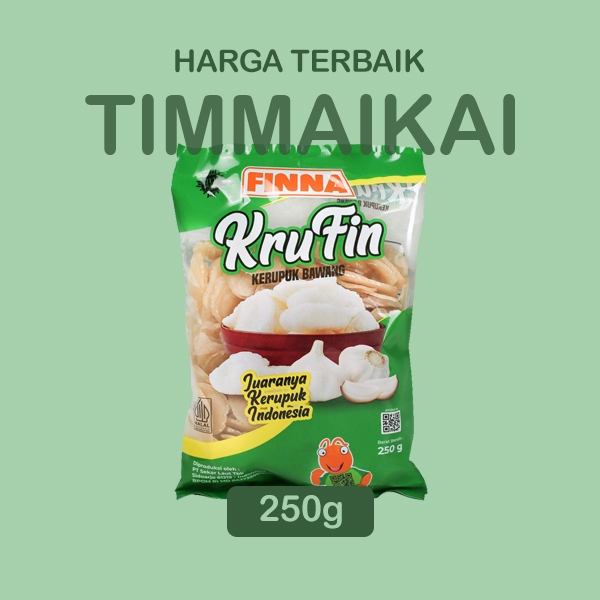 

FINNA Krufin Bawang 250 g Kerupuk Mentah rasa Bawang bisa untuk seblak dan camilan