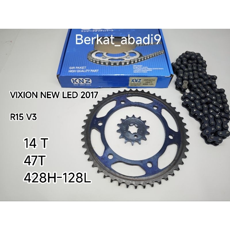 Gear gir set girset paket komplit R15 / Vixion new  LED 2017