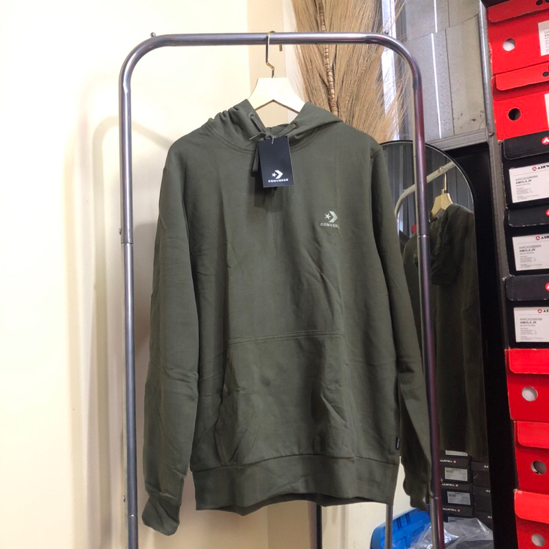 Converse Star Chevron Hoodie Hijau - S