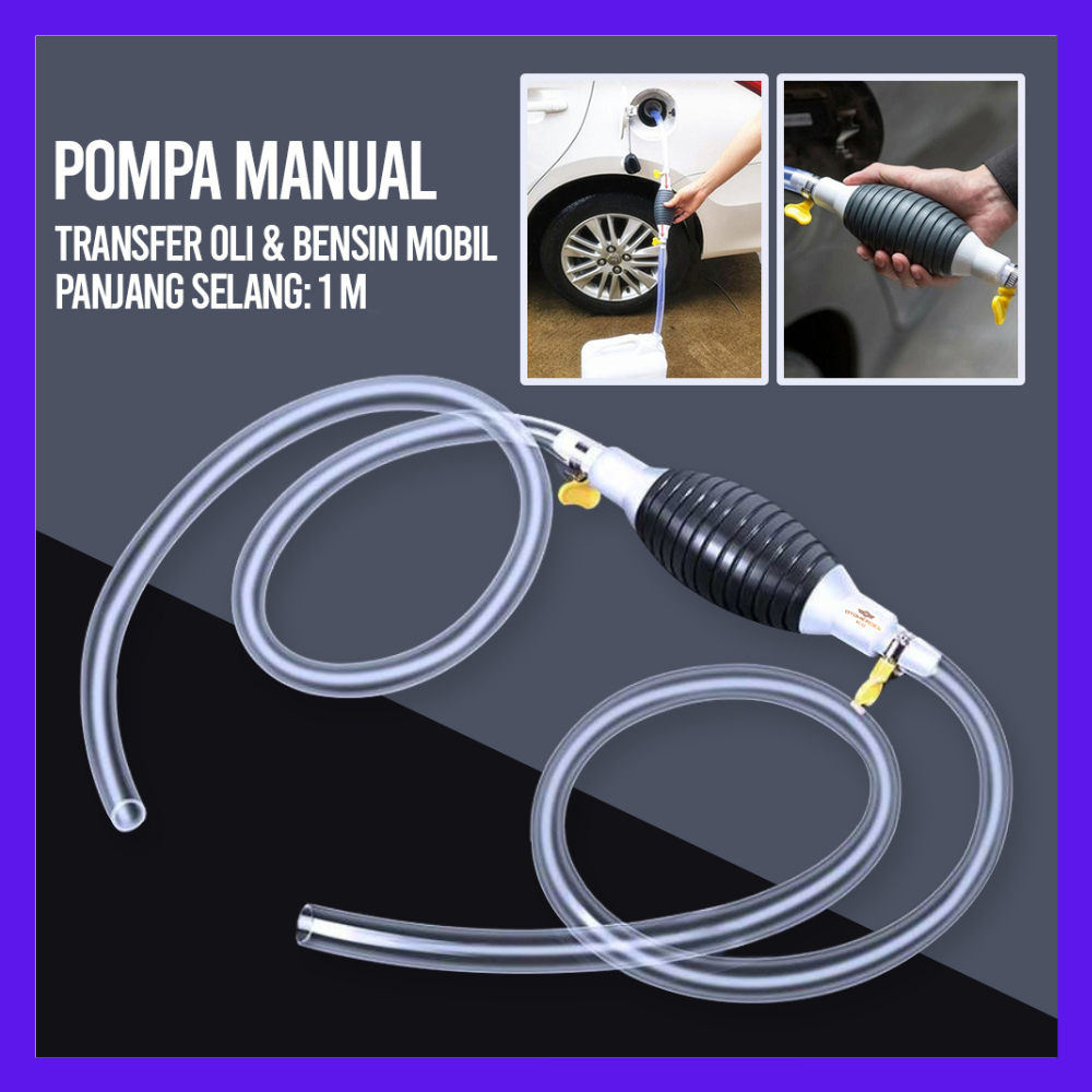 Pompa Tangan Hisap Minyak Manual Pompa Bensin Pompa Manual Kit Darurat Mobil Pompa Tangki