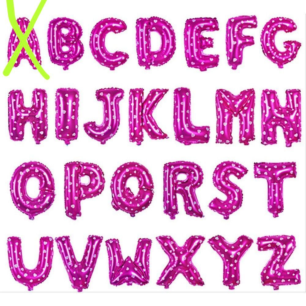 

Balon Foil Alphabet Pink