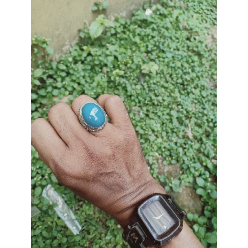 Cincin Natural Bacan Doko majiko Bluish