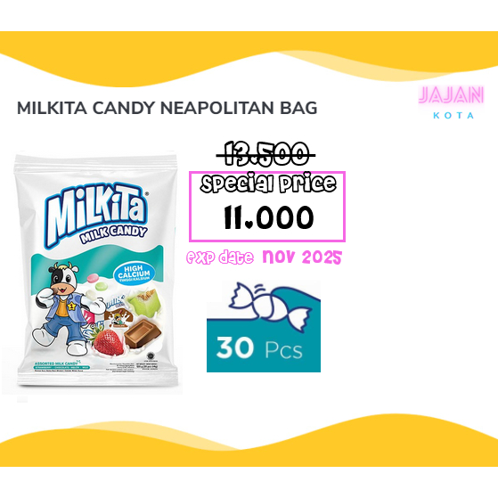 

Milkita Assorted Milk Candy BAG isi 30 pcs