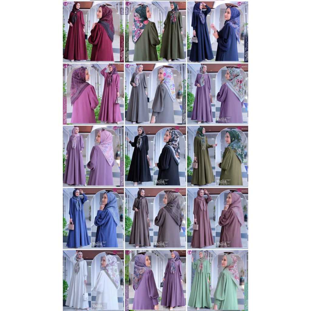 Gamis dan Jilbab oval Busui zipper Bahan airflow premium, adem, jatuh, stretch, bagian depan plui ca