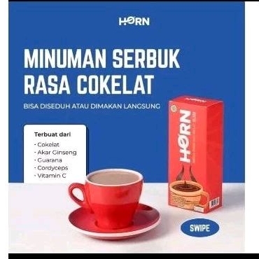 

Cokelat Horn by dr. Boyke 1 box isi 5 sachet , Minuman coklat Horn Halal dan Bpom