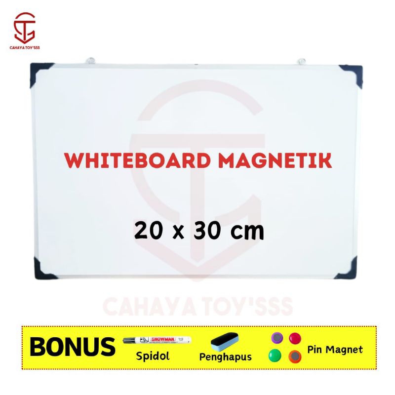 

Papan Tulis Whiteboard Magnetik 20 × 30 cm