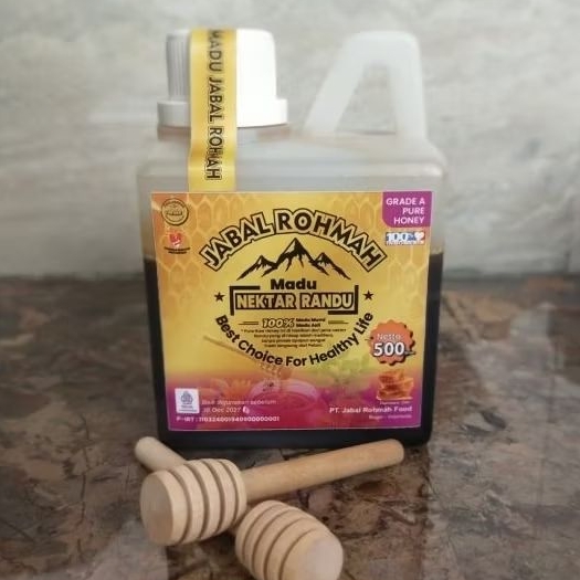 

Madu Asli Murni (500gr) Nektar Randu Jabal Rohmah Grade A 100% Alami Pure Natural Raw Honey