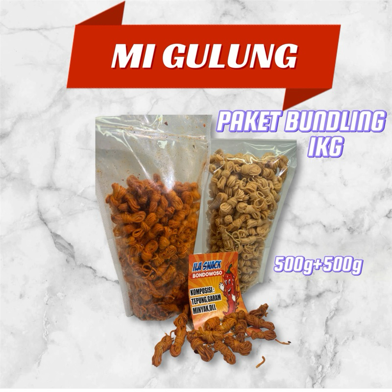 1 KG PAKET BUNDLING 2 RASA MI GULUNG