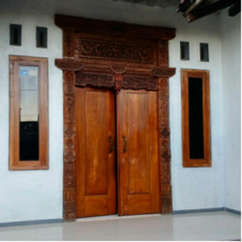 Gapura Jati ukir Jepara, Pintu Utama rumah minimalis