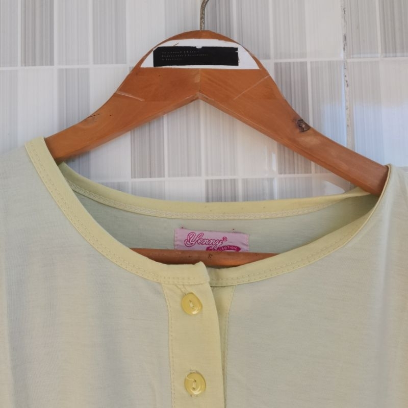 214. KAOS TIDUR PEREMPUAN BABY DOLL SIZE L  PRELOVED]