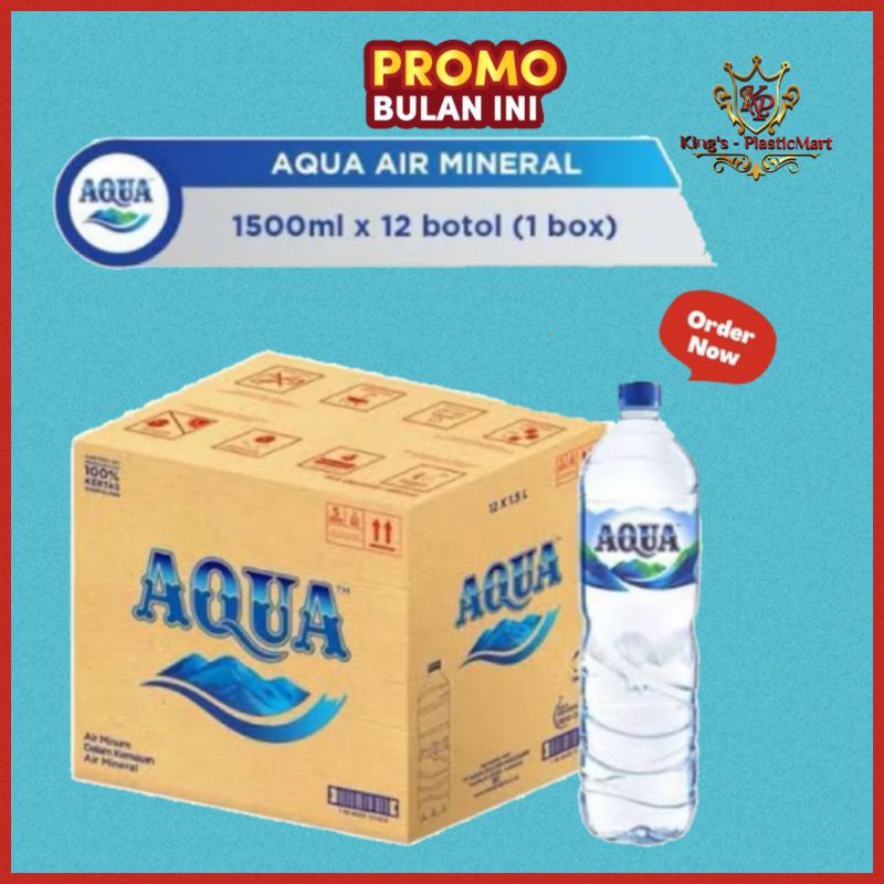 

Aqua Botol Air Mineral 1500 Ml (12 Pcs/ Dus)