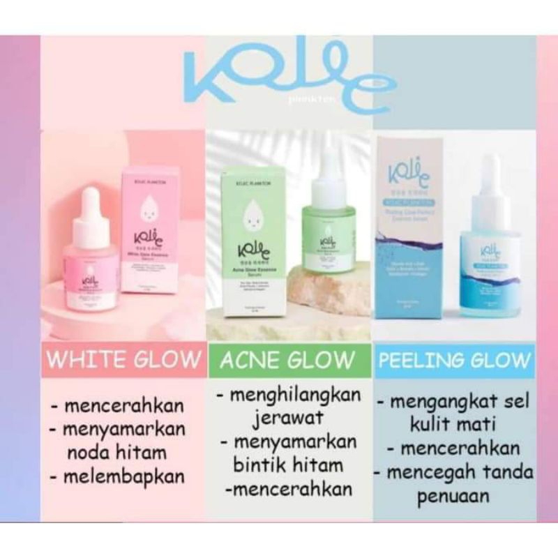 kojic plakton face serum 3 varian || serum kojic