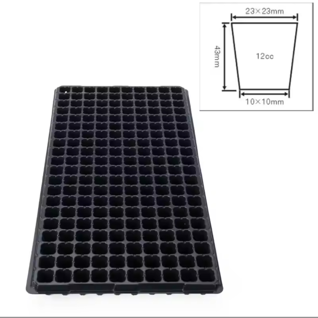 Tray Semai Lubang 200 Tebal 1mm Pot Tray Seedling Tray Penyemaian