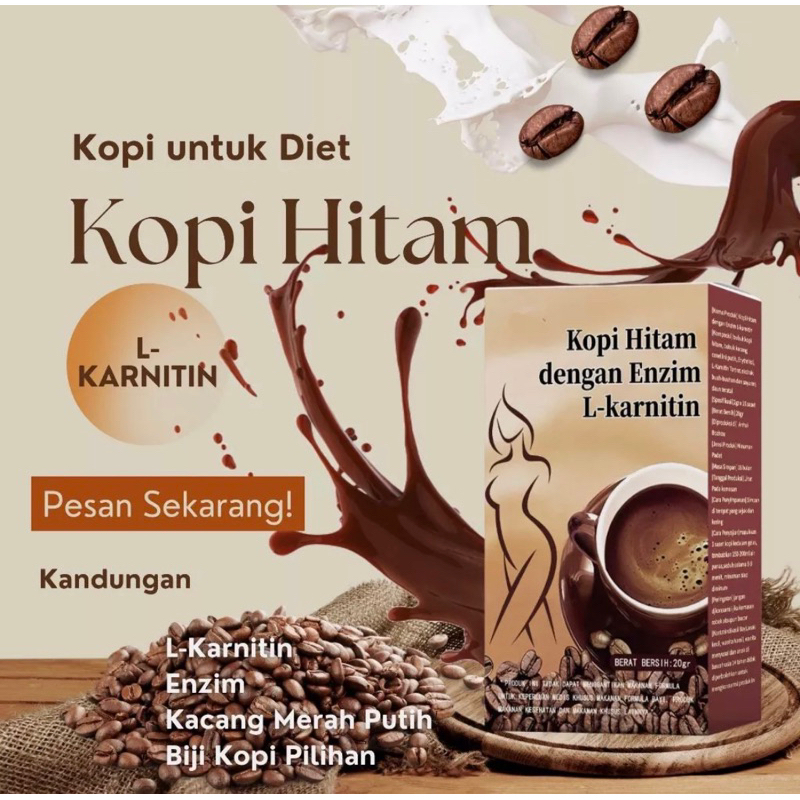 

KOPI HITAM L KARNITIN Kopi Pelangsing Badan Ampuh Kopi Diet Solusi BB Turun Ampuh