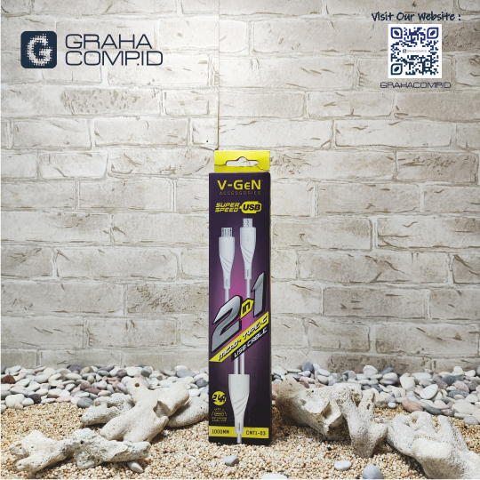 KABEL VGEN 2IN1 USB 1M CMT1-03 | ORIGINAL