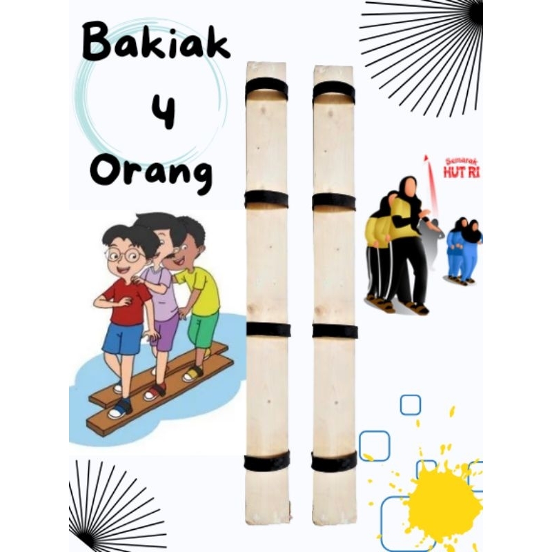 Bakiak 4 Orang Lomba Bakiak Sendal Bakiak Sepasang