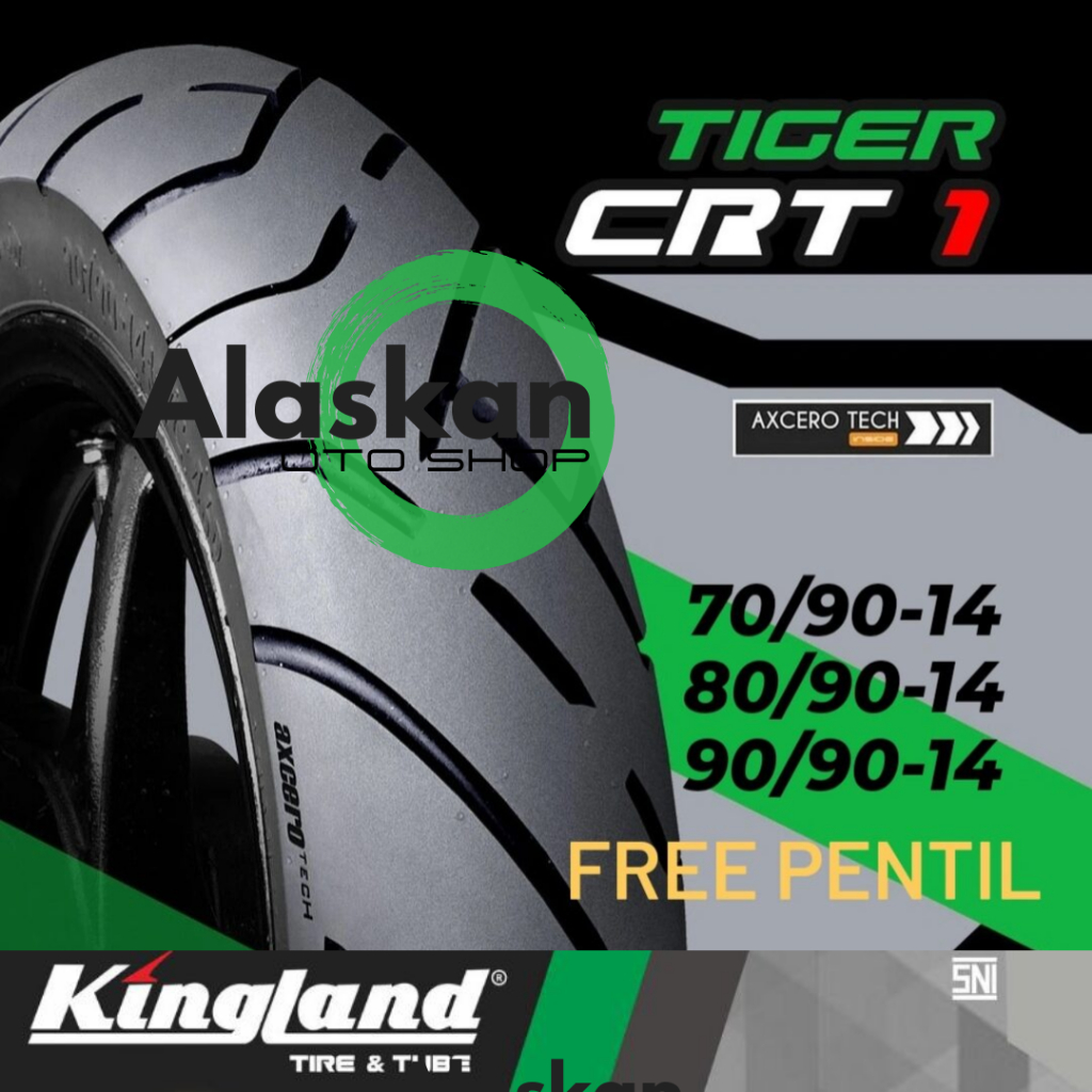Kingland Tubeless Matic King Tiger CRT 1 70/90-14 80/90-14 90/90-14