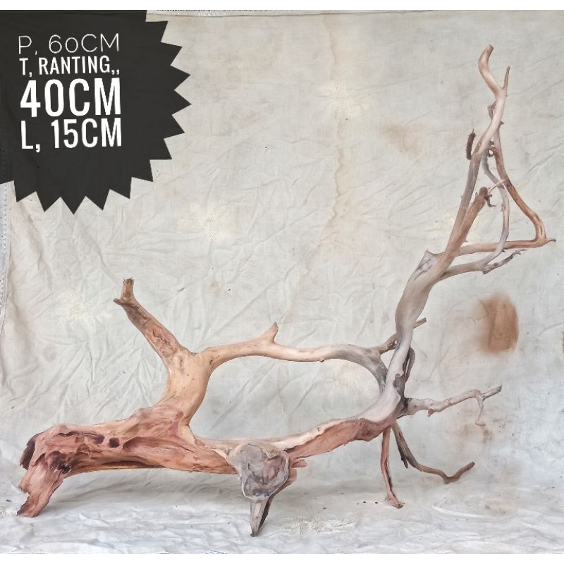 Kayu Rentek aquascape Model bonggol Ranting, size. XL