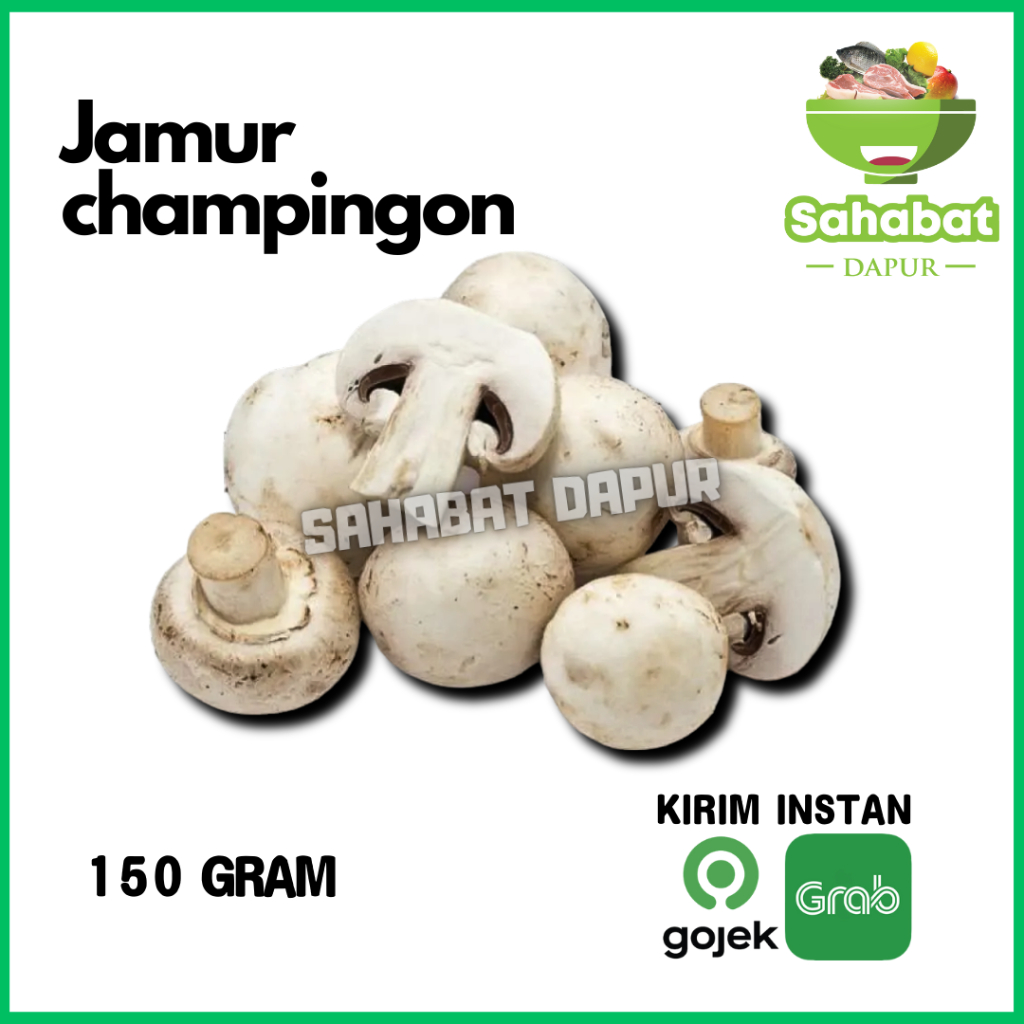 

Jamur Champingon 150gr / Jamur Kompos / Jamur Kancing - Sahabatdapur