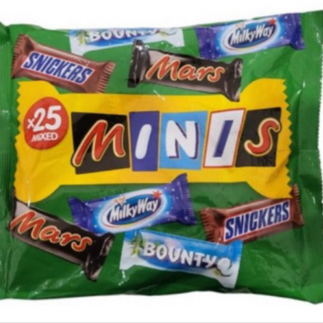 

Bounty Snickers Mars Milkyaway Mix Minis