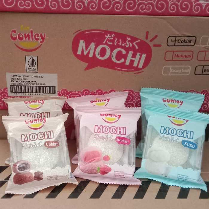 

MOCHI CONLEY PER 10 PCS BISA MIX RASA FULL COKELAT READY TERBATAS