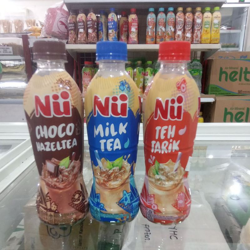 

MINUMAN NU CHOCO Hazelnut, Milk Tea, Teh Tarik berat bersih 330ml