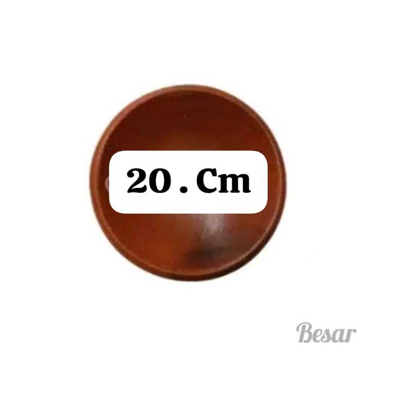 Cobek Tanah Liat Sambal Gami Tahan Panas 20 CM
