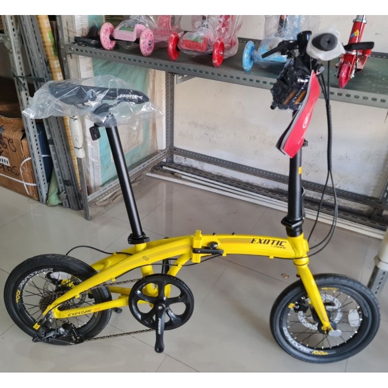 Sepeda Lipat 16 inch EXOTIC EXPLORE 10.0 By PACIFIC ( FRAME ALLOY , GIGI 10 SPEED , REM HIDROLIK ) (