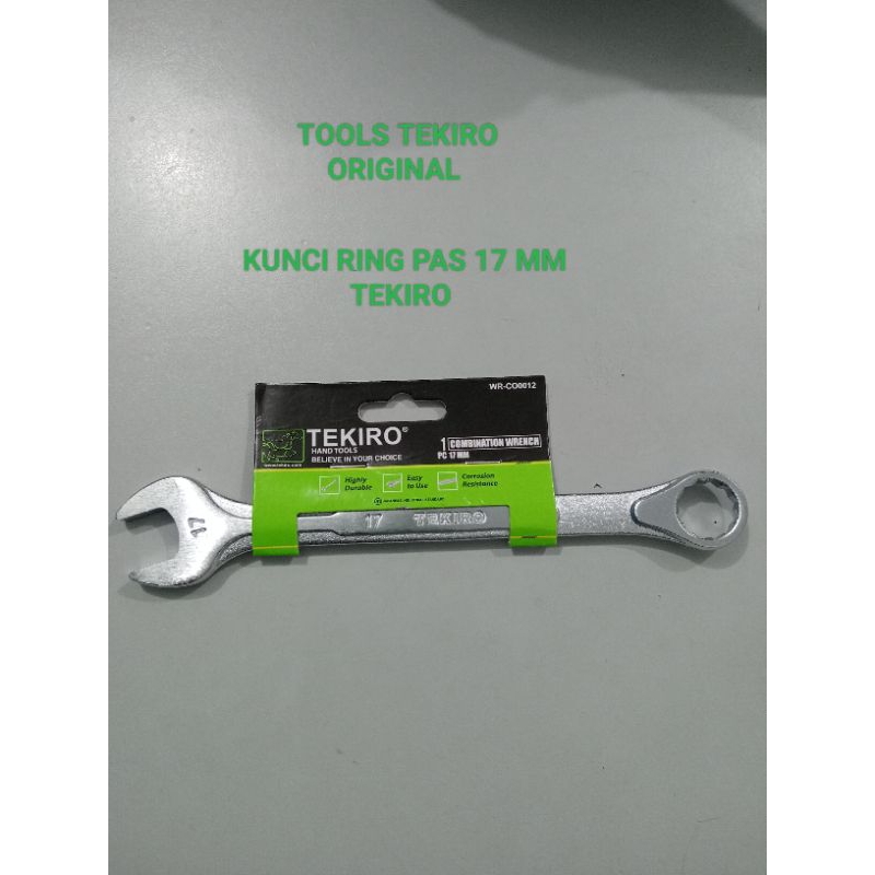 KUNCI RING PAS 17 MM TEKIRO/ RING PAS TEKIRO