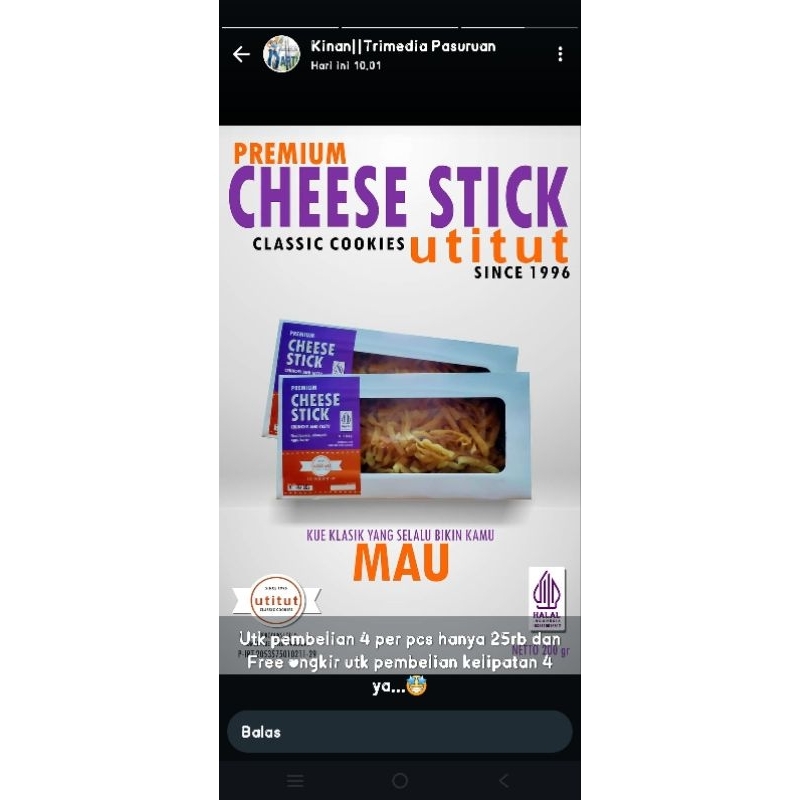 

cheese stick premium isi 4 kotak