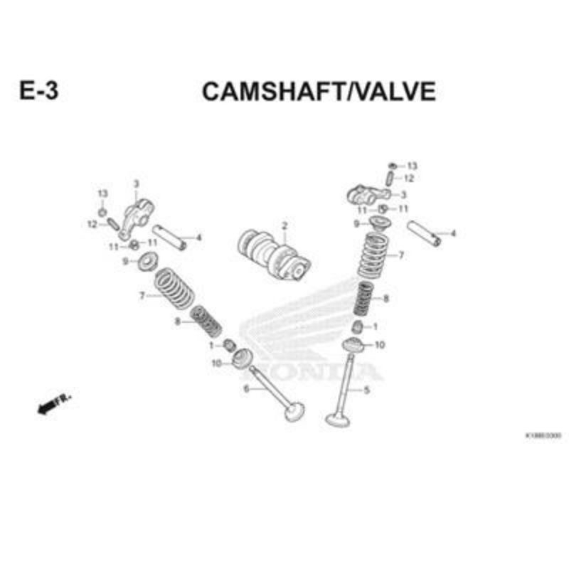 As Platuk Klep Honda CRF 150L 14451KVS740