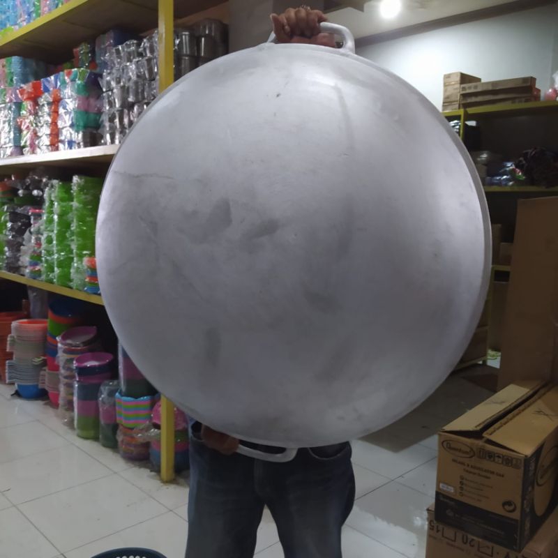 RB Wajan Kuali Kancah Besar Penggorengan Jumbo No.30.32 Katel Anti Lengket Bahan Alumunium Tebal