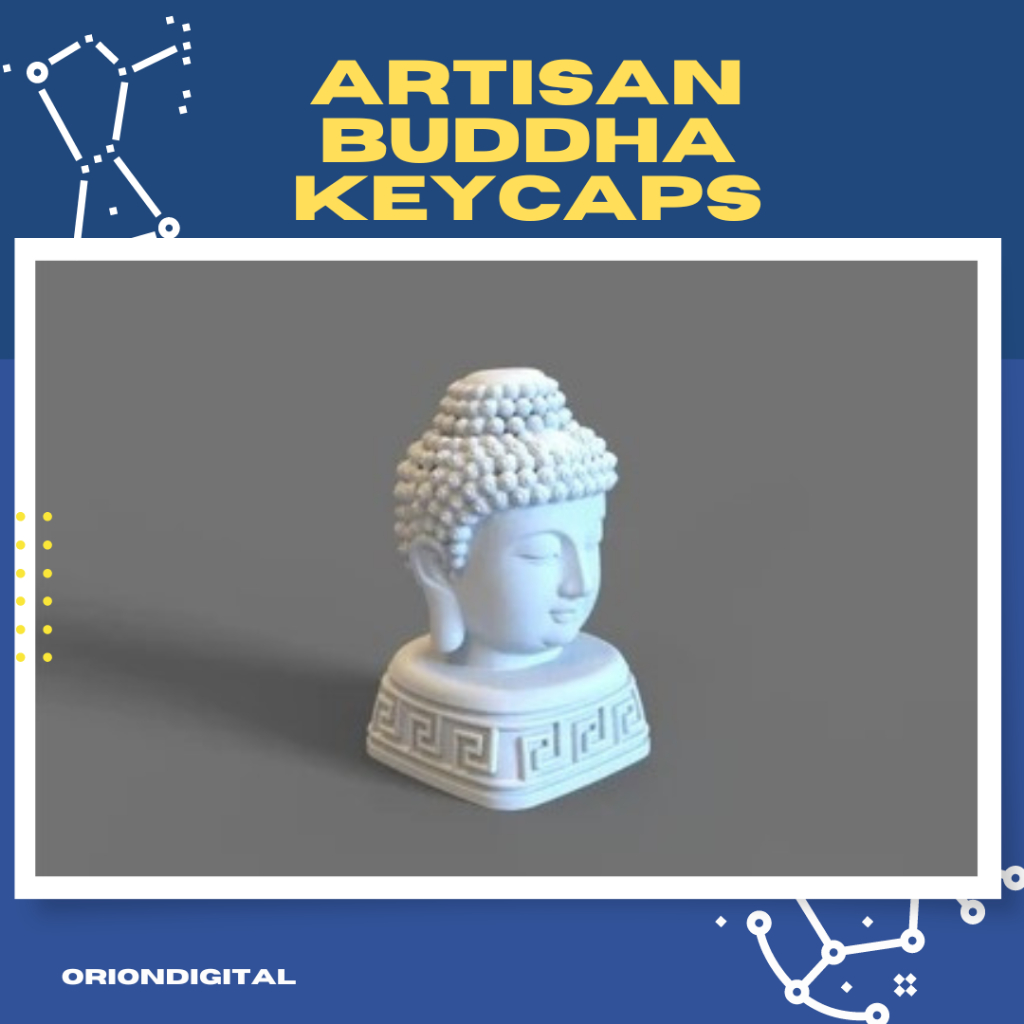 Artisan Keycap Resin Buddha Head