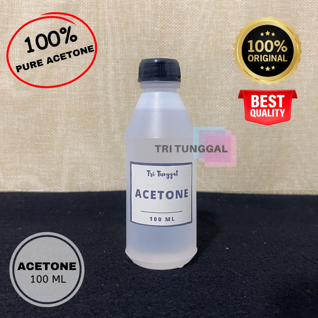 ACETONE Liquid 100ml Cairan ASETON Pembersih Cat Kuku Tinta Menghilangkan Kutek Pelunak Resin Nail P