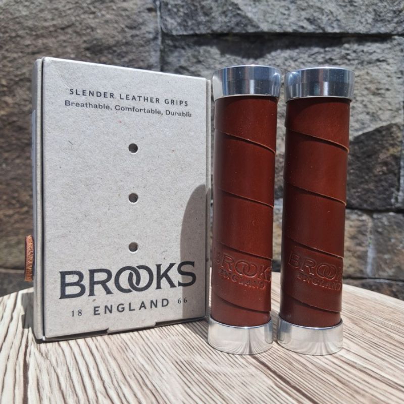 Brooks Slender Learther Handle Grip Brown