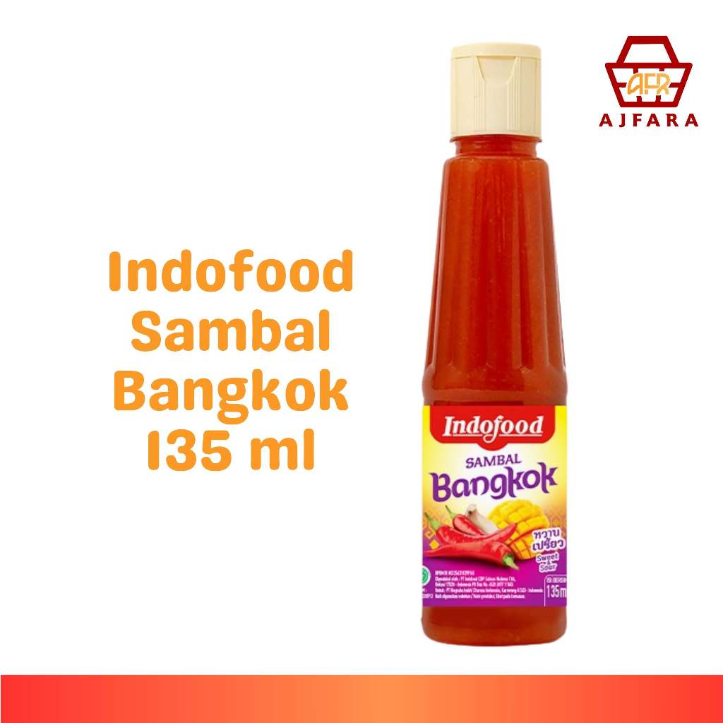 

Indofood Sambal Bangkok 135 ml/Indofood Sambal Botol Bangkok 335 ml