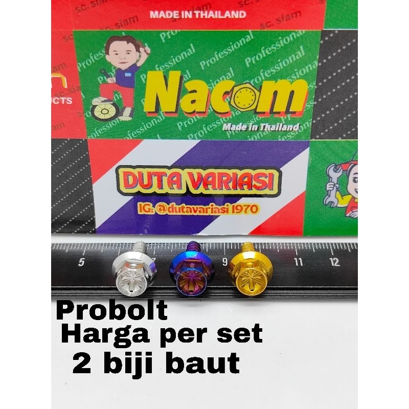 BAUT PROBOLT TAMENG DEPAN YMH GEAR , AEROX