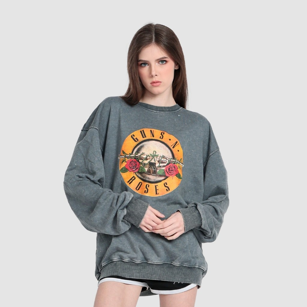 MFS SWEATER / GUNS ROSES / ACID WASH