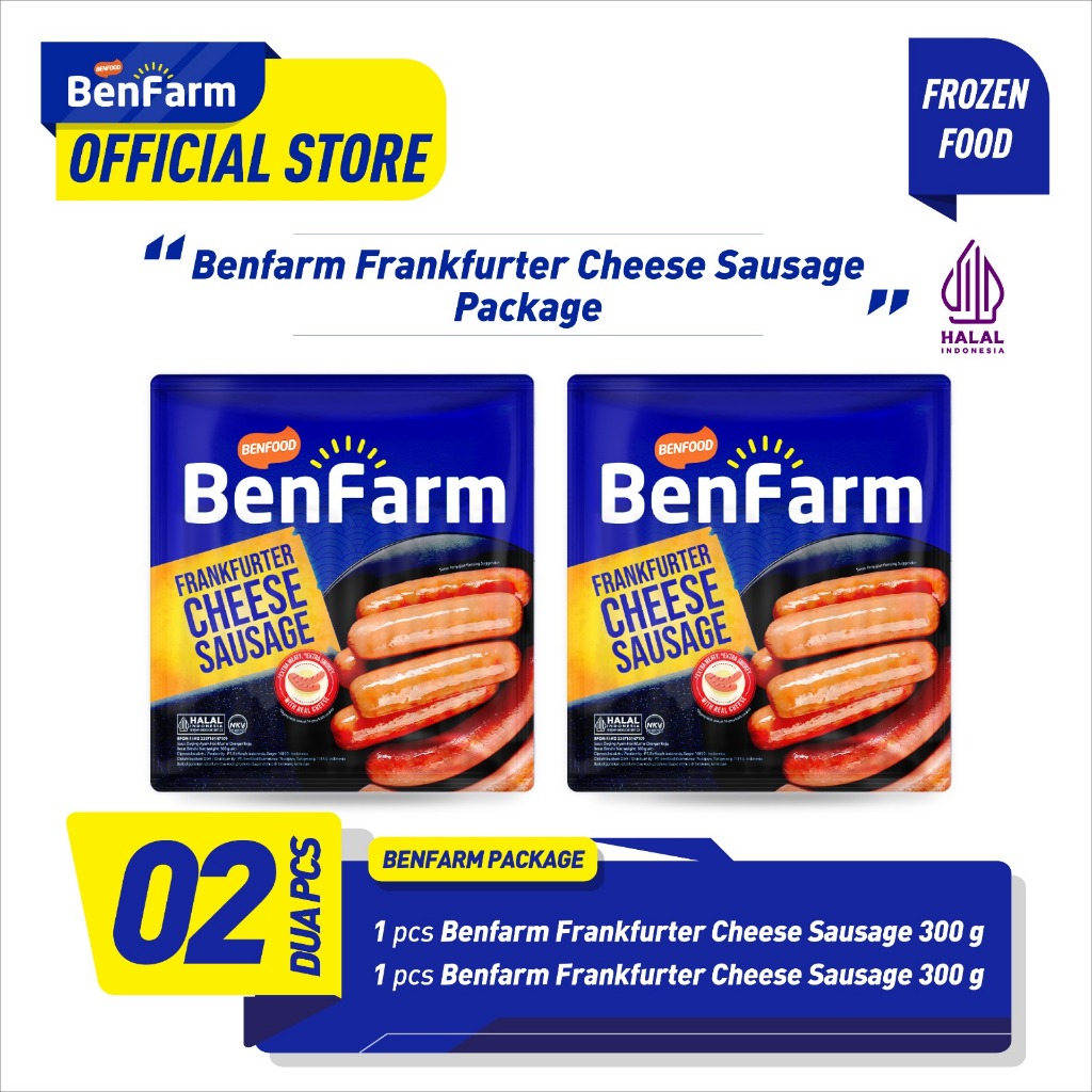 

Benfarm Frankfurter Cheese Sausage Package