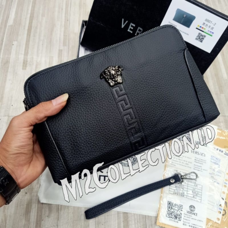 Handbag versace Clutch Tas tangan Kulit Asli Import
