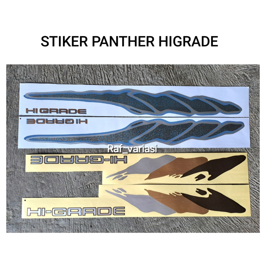 Stiker panther Higrade 1set kanan kiri / sticker mobil isuzu panther / sticker panther higrade