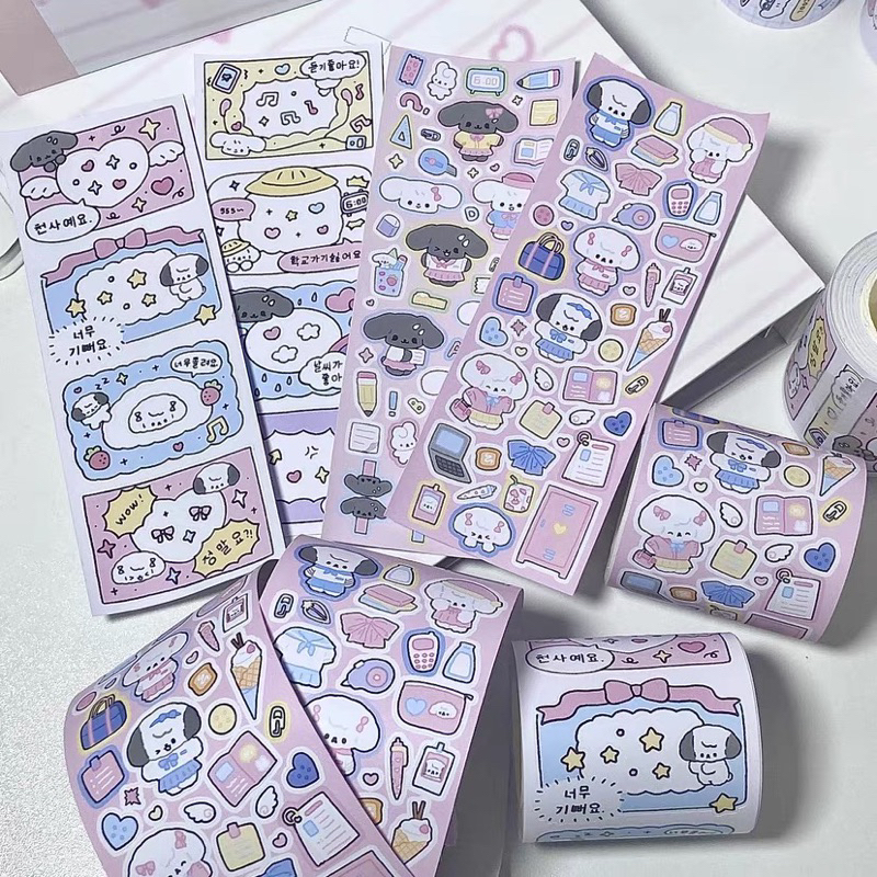 

sticker roll ecer gg everything confetti deco korean photocard stiker dekorasi journal readystock B1147