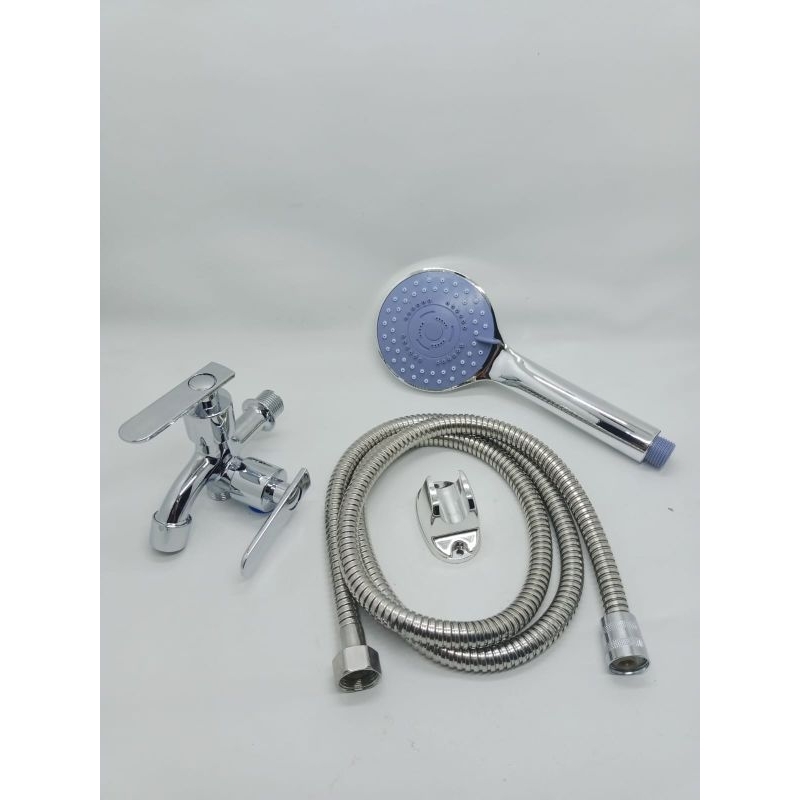 PAKET SHOWER MANDI SET KRAN CABANG STENLIS/SHOWER SET KRAN CABANG