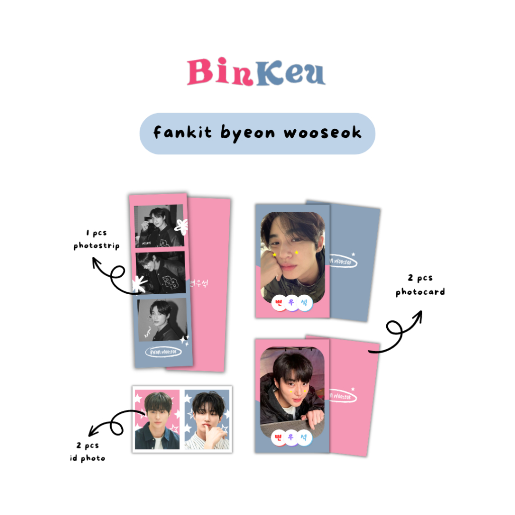 Fankit Byeon Wooseok - Photostrip + Photocard + ID Photo