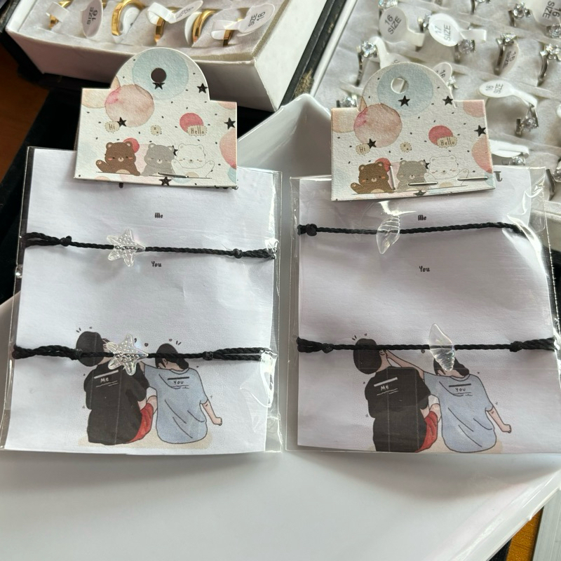 (2pcs) Gelang couple bintang laut / Gelang couple kerang laut /  Gelang couple lucu