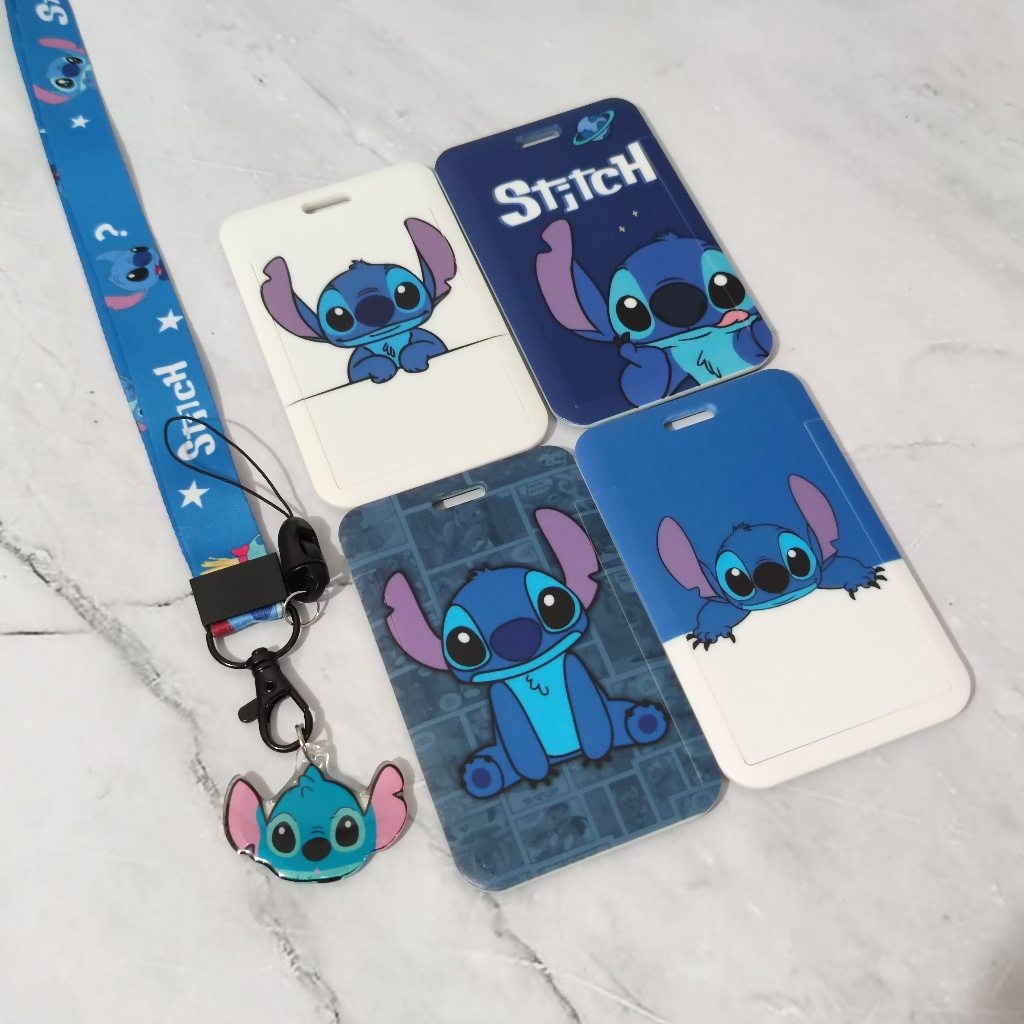 

Kalung Holder Kartu Lucu Karakter Stitch/ ID Card Holder Name Tag Lanyard