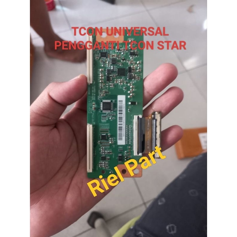 TCON - TICON - TIKON LOGIC BOARD UNIVERSAL PENGGANTI TCON STAR TV LED POLYTRON PLD43AG9953 - PLD 43A