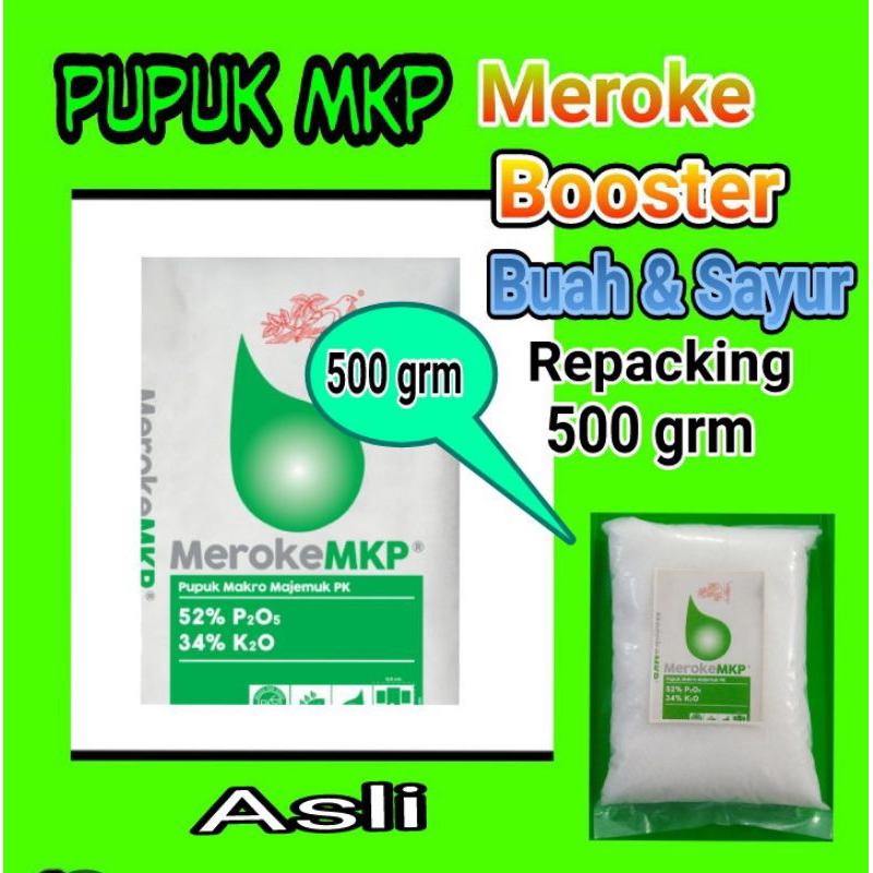 Pupuk Booster MKP Meroke mono kalium pospat Repacking 500grm