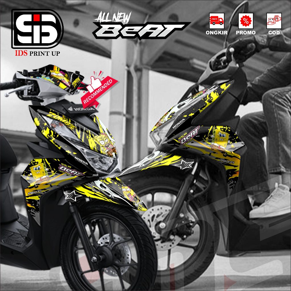 Stiker Decal Full Body Beat Deluxe 2020-2022 New Full Body SPONGEBOB