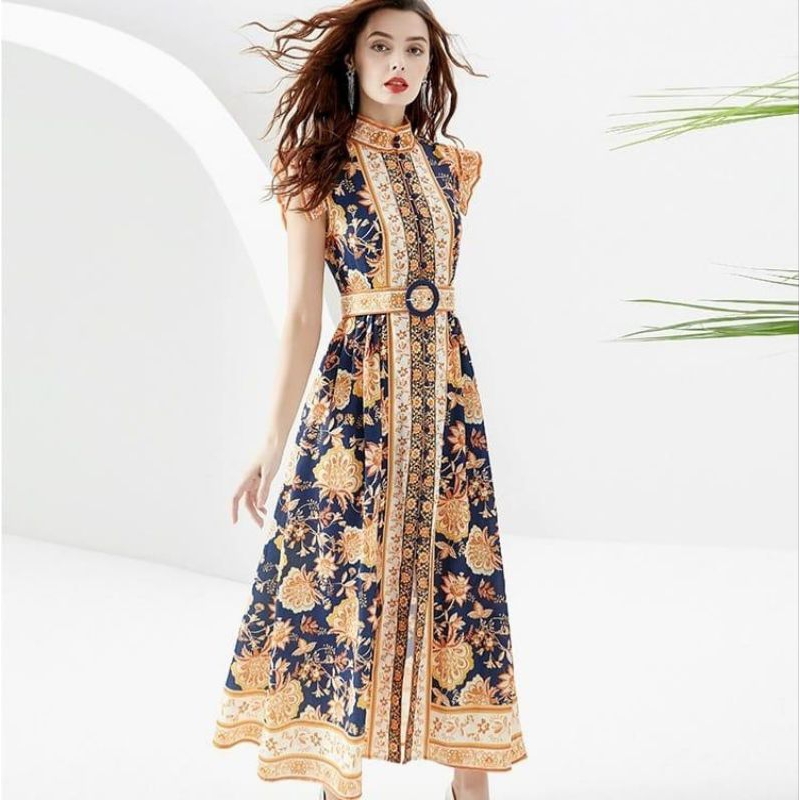 94450 (Set BELT) Baju maxidress longdress AULIA BELTED MAXI DRESS lengan pendek dres tosca navy set 